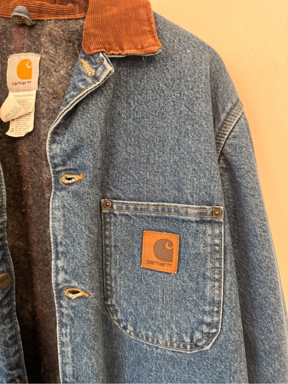 Vintage Carhartt Denim Chore Jacket - Picture 5 of 6